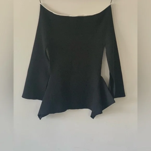 Roland Mouret Off the Shoulder Top, Size L - Picture 2 of 8